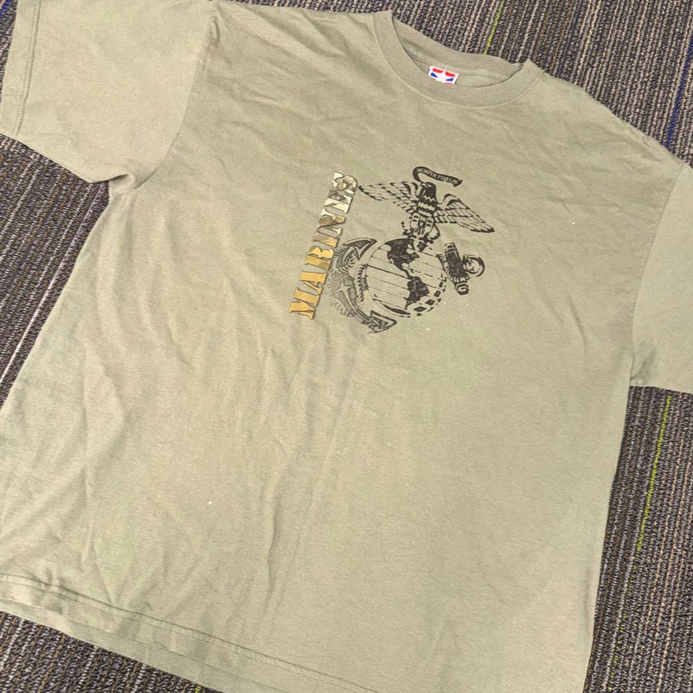 Propper US Marines T-Shirt Mens 2XL Green USMC Military Graphic Tee USA